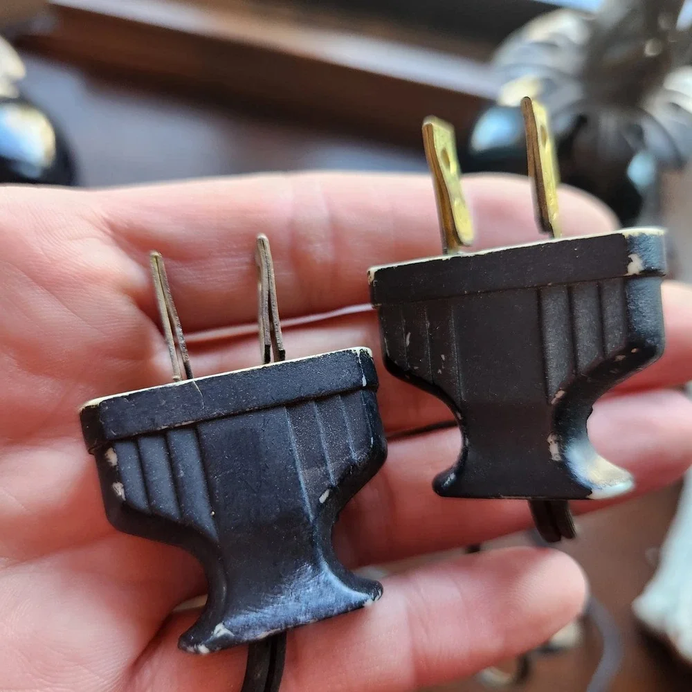 Pr Antique Boudoir Lamps, Art Deco Era, WORKS! French - Picture 7 of 12